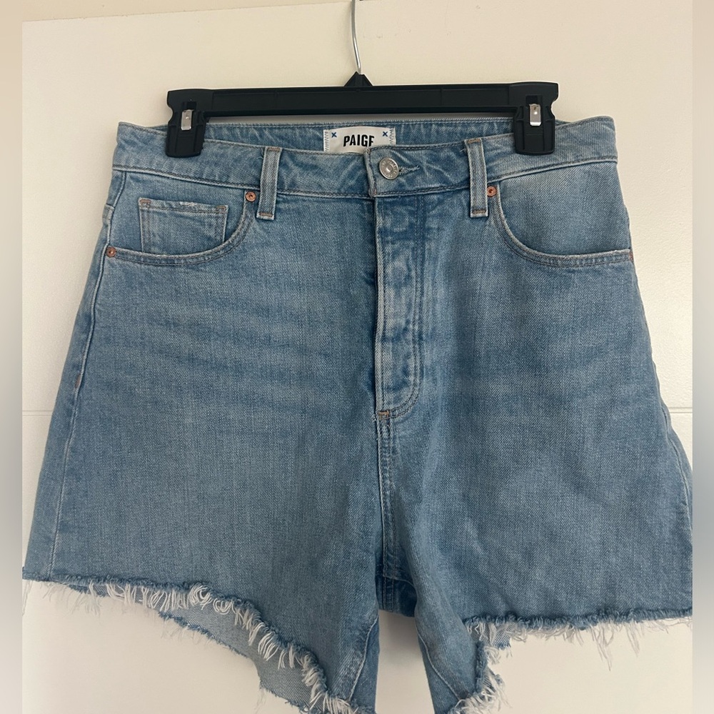 Paige Noella Light Blue Denim Shorts size 27